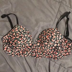 Laura Ashley medium Lacey floral print bra